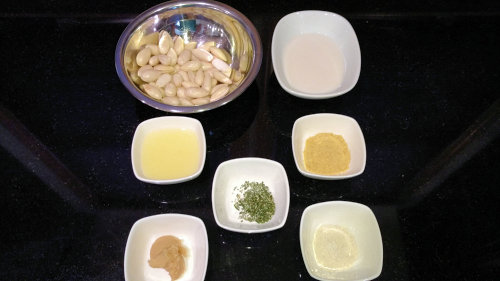 {image: herbed almond ricotta mise en place}